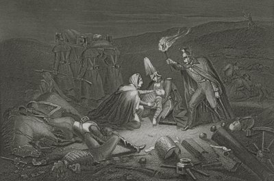 The Battle Field of the Alma, the Night after the Battle, engraved by D.J. Pound by Robert Neal Hind