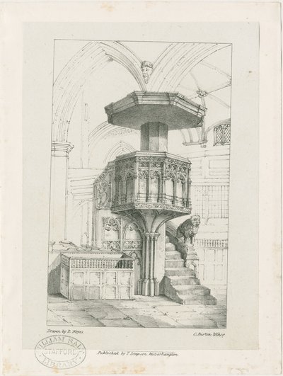Wolverhampton - Pulpit in St. Peter