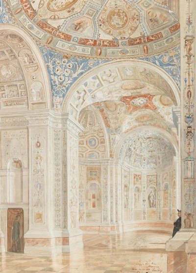Interior of the Villa Madama with Decorations by Giulio Romano and Baldassare Peruzzi by Robert Oerley