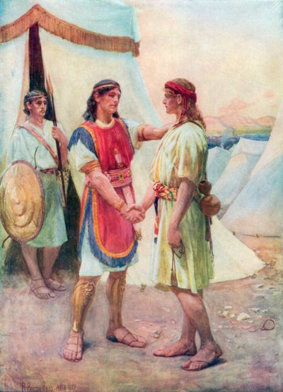 David and Jonathan by Robert Payton Reid