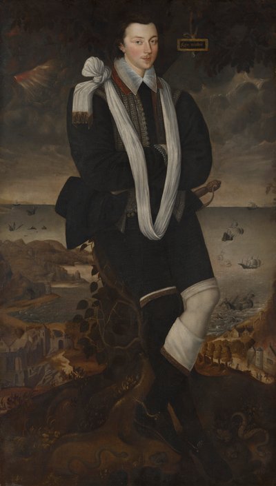Portrait of Anthony Maria Browne, 2nd Viscount Montagu by Robert Peake the elder