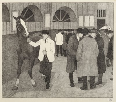 Horse Dealers at the Barbican by Robert Polhill Bevan