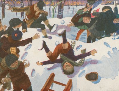 A Snowball Fight by Robert Salles