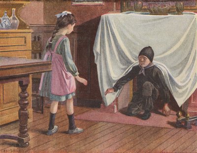 Girl Mistaking a Young Chimney Sweep for the Devil by Robert Salles