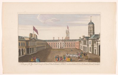 View of the Upper Castle Yard of Dublin Castle by Robert Sayer (possibly)