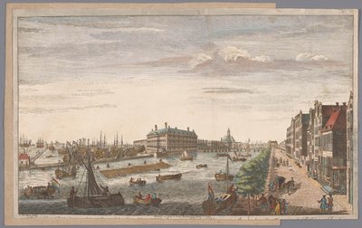 View of the Admiralty Warehouse in Amsterdam by Robert Sayer (possibly)