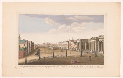A Prospect of the Parliament House, in College Green, Dublin by Robert Sayer (possibly)