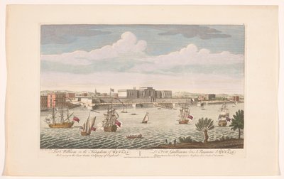 View of Fort William in Calcutta by Robert Sayer