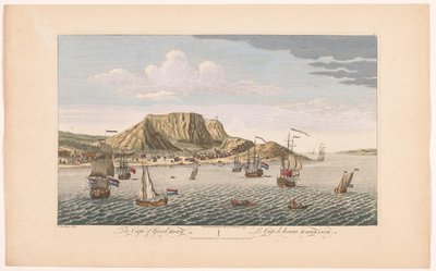 View of the Cape of Good Hope in South Africa Settlements of the VOC (series title) by Robert Sayer