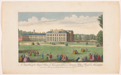 A Front View of the Royal Palace of Kensington (London) by Robert Sayer