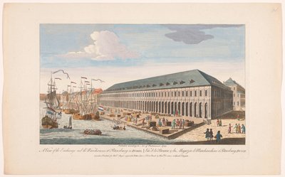 A View of the Exchange and the Warehouses at Petersburg in Russia by Robert Sayer