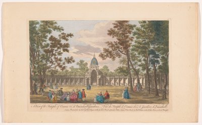 View of the Temple of Comus in Vauxhall Gardens, London by Robert Sayer