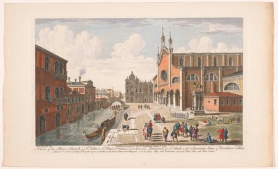 View of the Church of Saints John and Paul in Venice by Robert Sayer