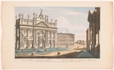 View of St. John of Lateran in Rome by Robert Sayer