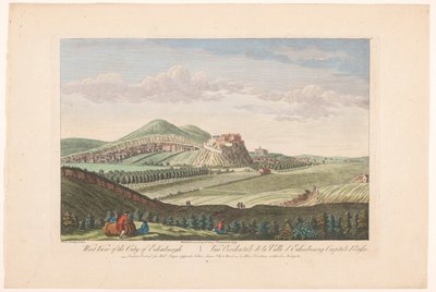 West View of the City of Edinburgh (title on object) Scotland (series title) by Robert Sayer