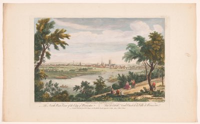 View of the City of Worcester by Robert Sayer