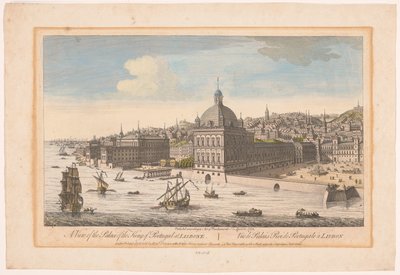 View of the Royal Palace in Lisbon (Madrid and Lisbon series) by Robert Sayer