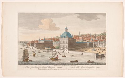 View of the Royal Palace in Lisbon (Madrid and Lisbon) by Robert Sayer