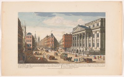 View of the Mansion House in London (London) by Robert Sayer
