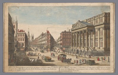 View of the Mansion House in London (London) by Robert Sayer