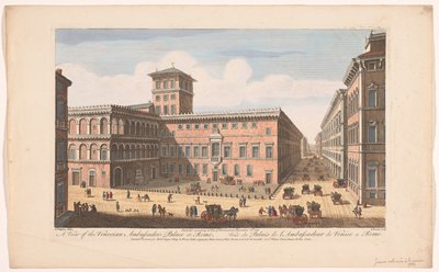 View of the Palazzo Venezia in Rome (Rome) by Robert Sayer