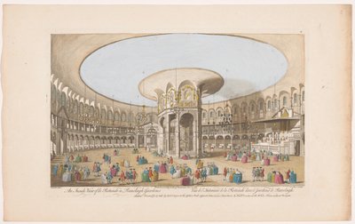 View of the Interior of the Rotunda in Ranelagh Gardens, London (Ranelagh Gardens and Vauxhall Gardens) by Robert Sayer