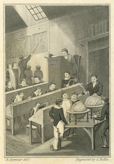 Nicholas Nickleby: Dotheboys Hall, engraved by Samuel Bellin by Robert Seymour