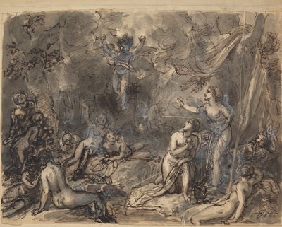 Study of Nude Figures in a Wooded Area by Robert Smirke