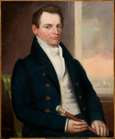 Portrait of a Man 1830 by Robert Street