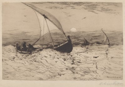 Neapolitan Fishing Boats Returning Home by Robert Swain Gifford