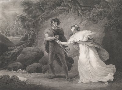 Pisanio and Imogen Shakespeare, Cymbeline, Act 3, Scene 4 by Robert Thew