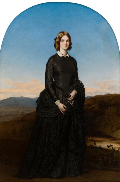 Portrait of the Hon. Selina Weld Forester, Viscountess Newport and later Countess of Bradford by Robert Thorburn