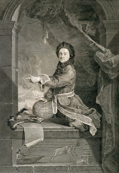 Portrait of Pierre Louis Moreau de Maupertuis by Robert Tournieres