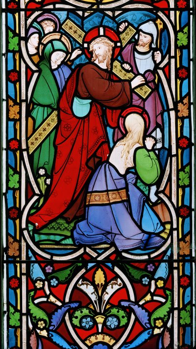 Christ Carrying The Cross and Mary Magdalene by Robert Turnill Bayne