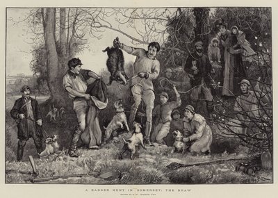 A Badger Hunt in Somerset, the Draw by Robert Walker Macbeth