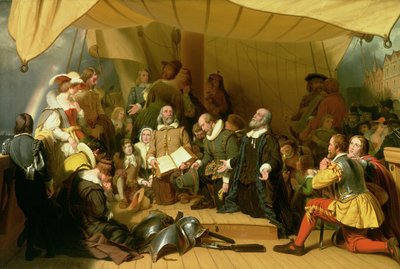 Embarkation of the Pilgrims by Robert Walter Weir