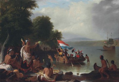 Landing of Henry Hudson by Robert Walter Weir