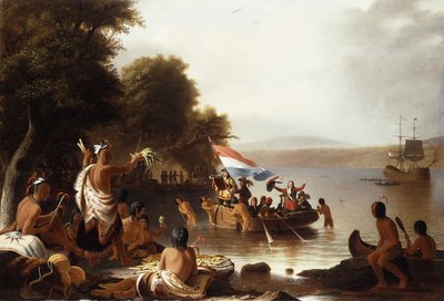 Landing of Henry Hudson, 1608 at Verplanck Point, Near Peekskill, New York by Robert Walter Weir