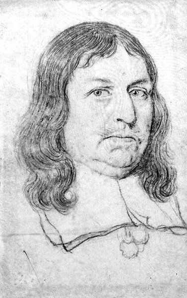 Male Portrait, Possibly of Oliver Cromwell by Robert White