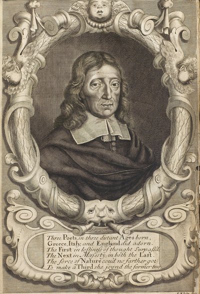 Portrait of John Milton, Frontispiece from Paradise Lost by Robert White