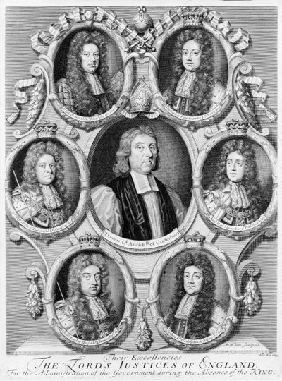 The Lord Justices of England, 1695 by Robert White