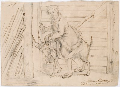 "In Mora, Girl Riding a Goat" by Robert Wilhelm Ekman