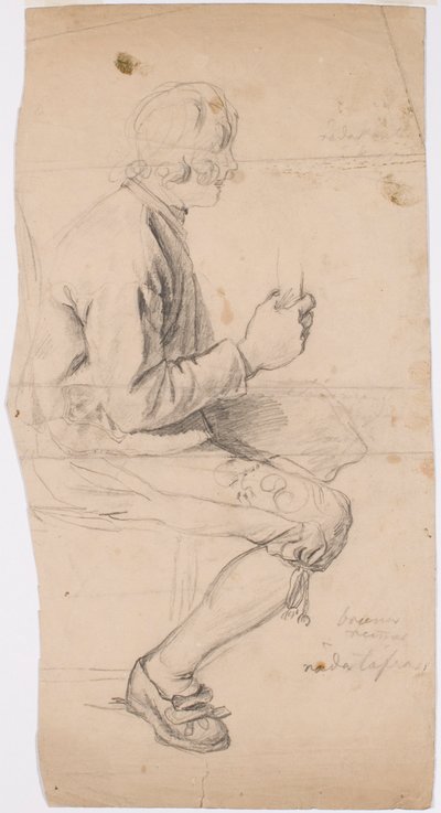 Seated Young Man in Dalarna Costume by Robert Wilhelm Ekman