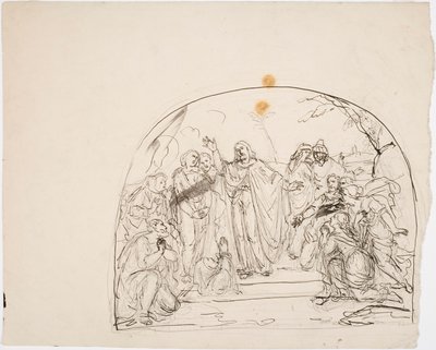 Christ Raising the Dead by Robert Wilhelm Ekman