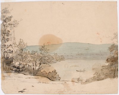Moran Church and River by Robert Wilhelm Ekman
