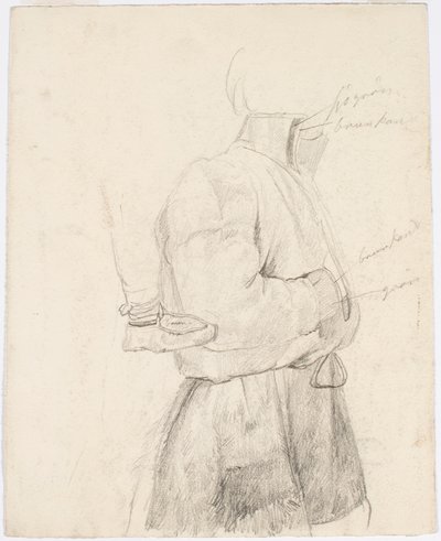 Costume Study, Leather Shoe on the Left by Robert Wilhelm Ekman