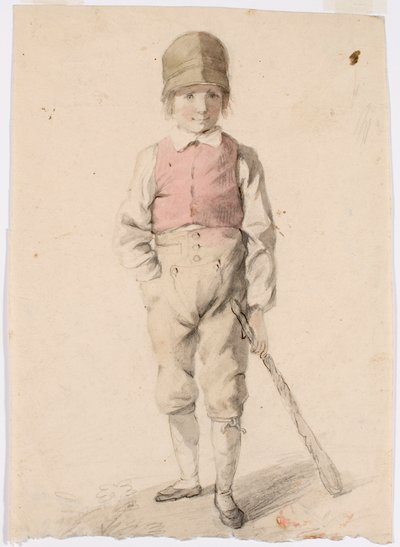 Standing Boy with a Stick in His Left Hand by Robert Wilhelm Ekman