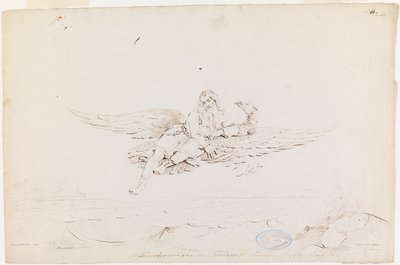 Väinämöinen Carried by an Eagle by Robert Wilhelm Ekman