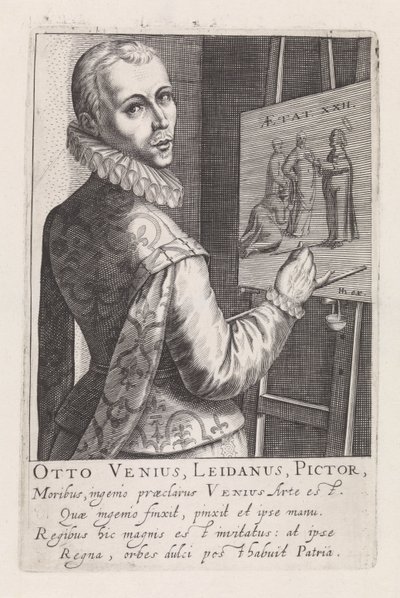 Portrait of Otto van Veen by Robert Willemsz de Baudous