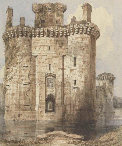Caerlaverock Castle Entrance Gateway and Flanking Towers by Robert William Billings